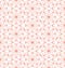 Luxury seamless geometric stars vector pattern in coral tones