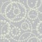 Luxury seamless pattern with round shape pearls