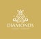 luxury shining diamond logo design