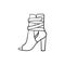 Luxury shoes high heels woman beauty design