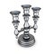 Luxury silver candlestick on white
