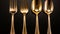 Luxury silverware collection adds elegance to gourmet dining experience generated by AI