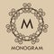 Luxury,simple and elegant monochrome monogram