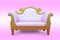 luxury sofa wedding stage on pink background, Sofa Set & Chairs