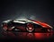 Luxury speed super car. Fast power vehicle concept. Generative AI