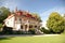 Luxury suburban houses in sunny day