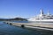 Luxury super yacht antibes harbor french riviera