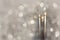 Luxury Taper Candles With Rich Silver Bokeh