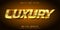 Luxury text, shiny gold style editable text effect