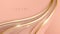 Luxury tones skin shade With golden sparkle line curve. Soft and sweet mood background design.