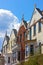 Luxury townhouses of Washington DC, USA.