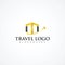 Luxury Travel Logo Template. Vector Illustrator Eps.10