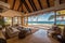 luxury vacation home, with private beach and sunset views