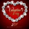 Luxury Valentines Day jewelry sale, special offer, discount, advertising campaign square vector banner, flyer, poster, voucher, so