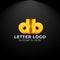 Luxury vector logotype. Double Letter d Logo. Logo for your Company  Business Card  Merchandise. Alphabet Logo  Symbol  Letter d
