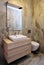 Luxury villa Elegant marble bathroom