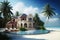 luxury villa, with private swimming pool and hot tub, on secluded tropical beachfront