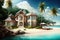 luxury villa, with private swimming pool and hot tub, on secluded tropical beachfront