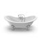 Luxury Vintage Double Slipper Clawfoot Bath on white