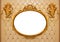 Luxury vintage mirror isolated inside