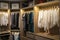 Luxury walk in closet / dressing room with lighting