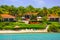 Luxury waterfront mansion with beach on Antigua