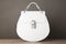 Luxury White Leather Women Bags. 3d Rendering