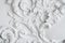 Luxury white wall design bas-relief with stucco mouldings roccoco element