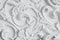 Luxury white wall design bas-relief with stucco mouldings roccoco element