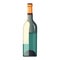 Luxury wine bottle design with grape illustration
