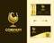 Luxury Wine Logo Design with Stationery Business Card Templates