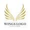 Luxury Wings Logo Design Vector Template. Icon Symbol. Illustration