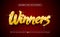 Luxury Winners Text Effect, Editable Text Effect