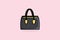 Luxury Women Handbag or Purse vector illustration. Beauty fashion objects icon concept. Ladies bright leather bag, female fashion