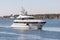 Luxury yacht Excellence nearing Fairhaven