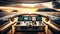 Luxury Yacht Helm Control Panel Room, Cruising Yacht Navigation Equipment Cockpit Area Illustration