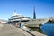 Luxury yacht at marina Zeas,Piraeus port, Greece.