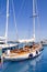 Luxury yachts in Formentera marina