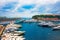 Luxury yachts at Hercule Port of Monaco French Riviera