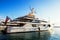 Luxury Yachts in Marina in Ortigia. Sicily