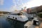 Luxury yachts moored in the port Hercules in Monaco