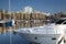 Luxury yachts moored at St Katherine Docks, London