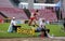 LUYING GONG from China on the long jump final in the IAAF World U20 Championship Tampere, Finland 13th July, 2018