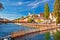 Luzern Reuss river waterfront landmarks view