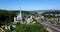 Luzern Switzerland top view Historic city center