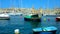 Luzzu boats in Senglea, Malta