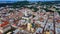 Lviv bird`s-eye view of the city July2019