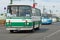 Lviv bus LAZ-699R in a convoy of old buses, Saint Petersburg