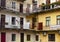 Lviv courtyard of the old city.