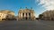 Lviv Opera House on a sunny morning. Timelapse